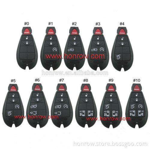 High-quality Chrysler 11pcs remote key with 433mhz